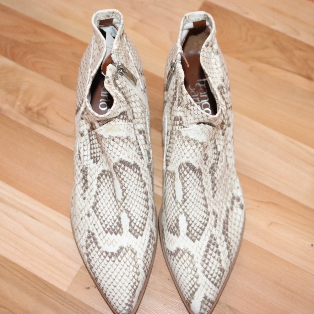 Franco Sarto | Python Canvas Booties Size 8 - Picture 2 of 8